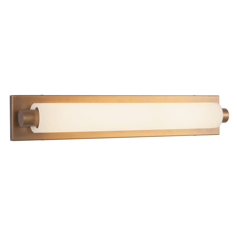 Kuzco Charleston 24" Brass Dimmable LED Vanity Light, Vintage Brass
