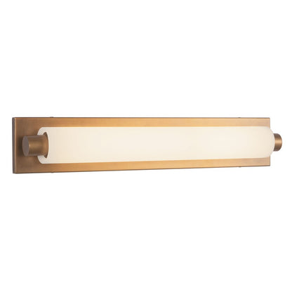 Kuzco Charleston 24" Brass Dimmable LED Vanity Light, Vintage Brass
