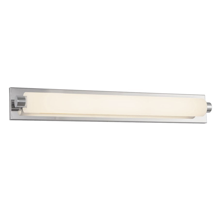 Kuzco Charleston 31" Silver Dimmable LED Bathroom Vanity Light, Chrome