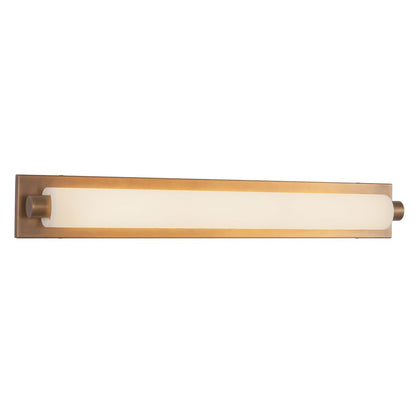 Kuzco Charleston 31" Brass Dimmable LED Vanity Light, Vintage Brass
