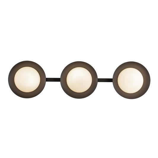 Kuzco Cleo 23" LED Vanity Light, Black/Opal Glass/Steel Shade - VL77923-BK-OP