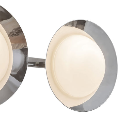 Kuzco Cleo 36" Silver Dimmable LED Bathroom Vanity, Chrome/Opal Glass