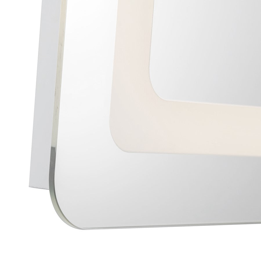 Kuzco Seneca 24" LED Vanity Mirror, Sandblasted Merc Edge