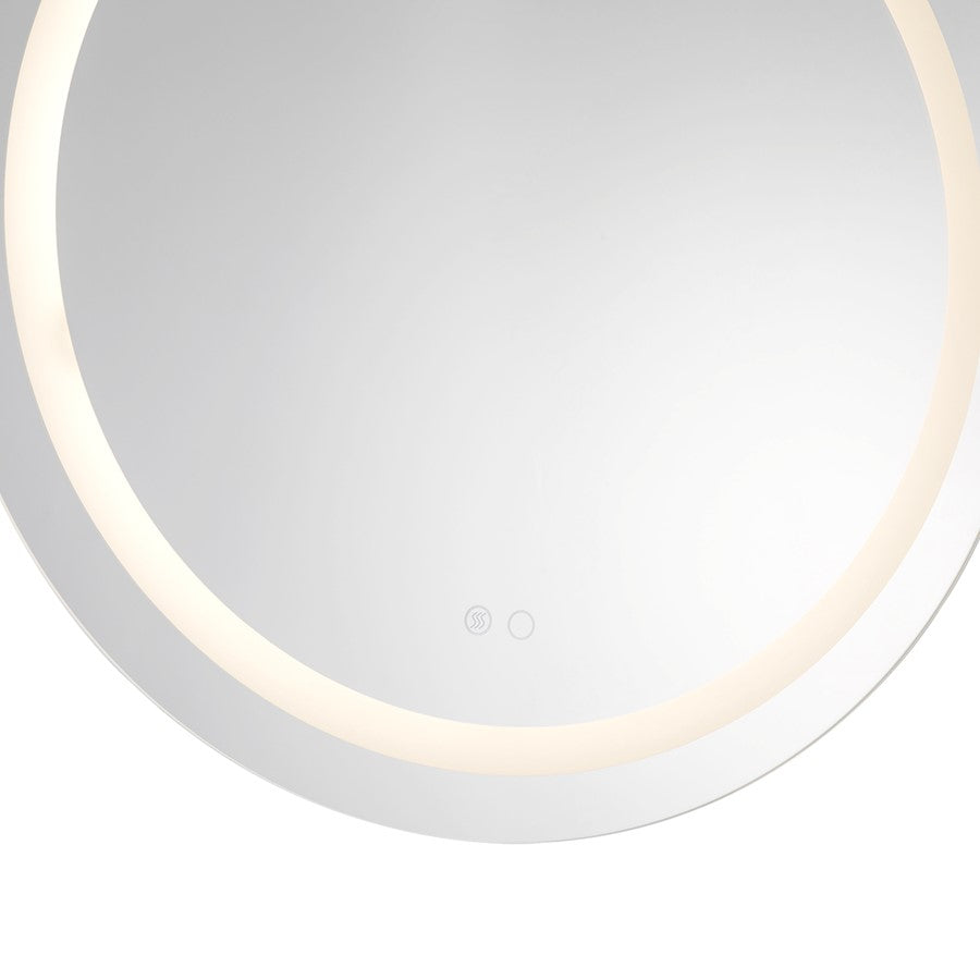 Kuzco Hillmont 32" LED Vanity Mirror, Sandblasted Merc Edge