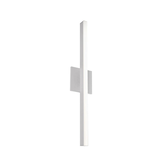 Kuzco Vega 24" LED Wall Sconce, Nickel/White Acrylic Diffuser - WS10324-BN