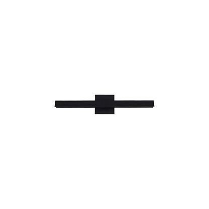 Kuzco Galleria 15in 11W LED Wall Sconce | Black Aluminum and White Acrylic Diffuser | Hallway & Artwork Accent | Model WS10415-BK-2700K