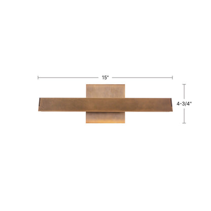 Kuzco Galleria 15in 11W LED Wall Sconce | Black Aluminum and White Acrylic Diffuser | Hallway & Artwork Accent | Model WS10415-BK-2700K