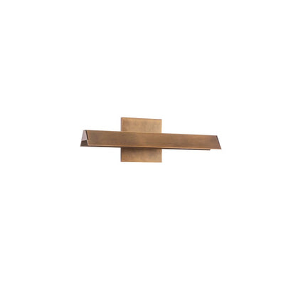 Kuzco Galleria 15" Brass Dimmable LED Wall Sconce, Vintage Brass