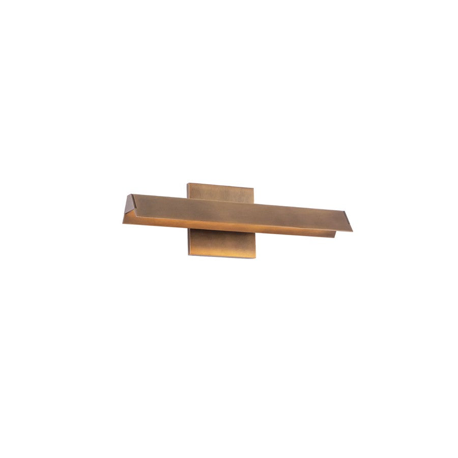 Kuzco Galleria 15" Brass Dimmable LED Wall Sconce, Vintage Brass