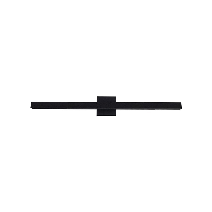 Kuzco Galleria 23" LED Wall Sconce, Black/White Acrylic Diffuser - WS10423-BK