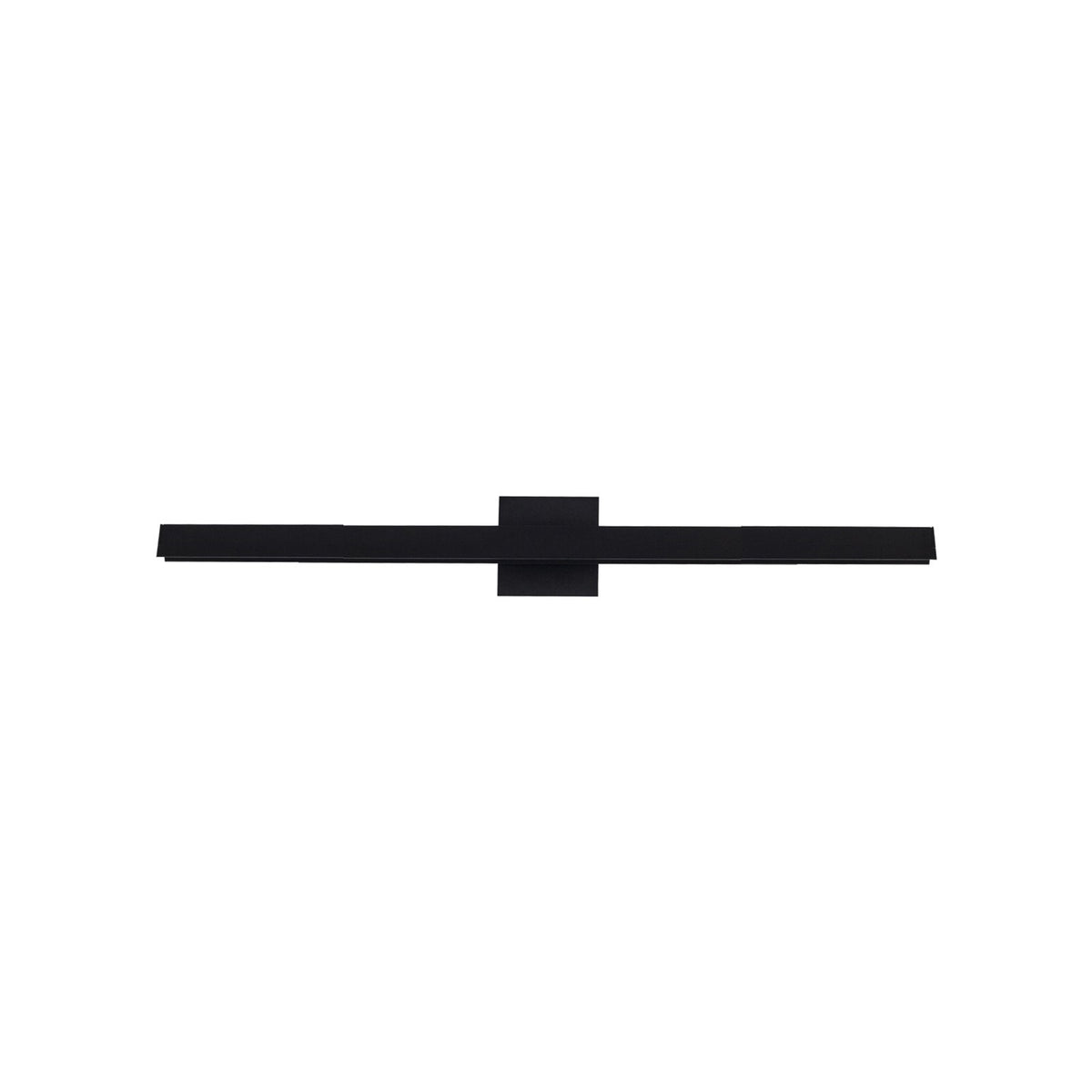 Kuzco Galleria 23in 1-Light LED Wall Sconce | Modern Black Aluminum and White Acrylic | Hallway & Living Room Accent | Model WS10423-BK-2700K