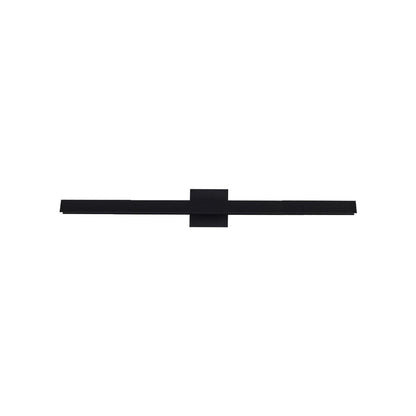 Kuzco Galleria 23in 1-Light LED Wall Sconce | Modern Black Aluminum and White Acrylic | Hallway & Living Room Accent | Model WS10423-BK-2700K