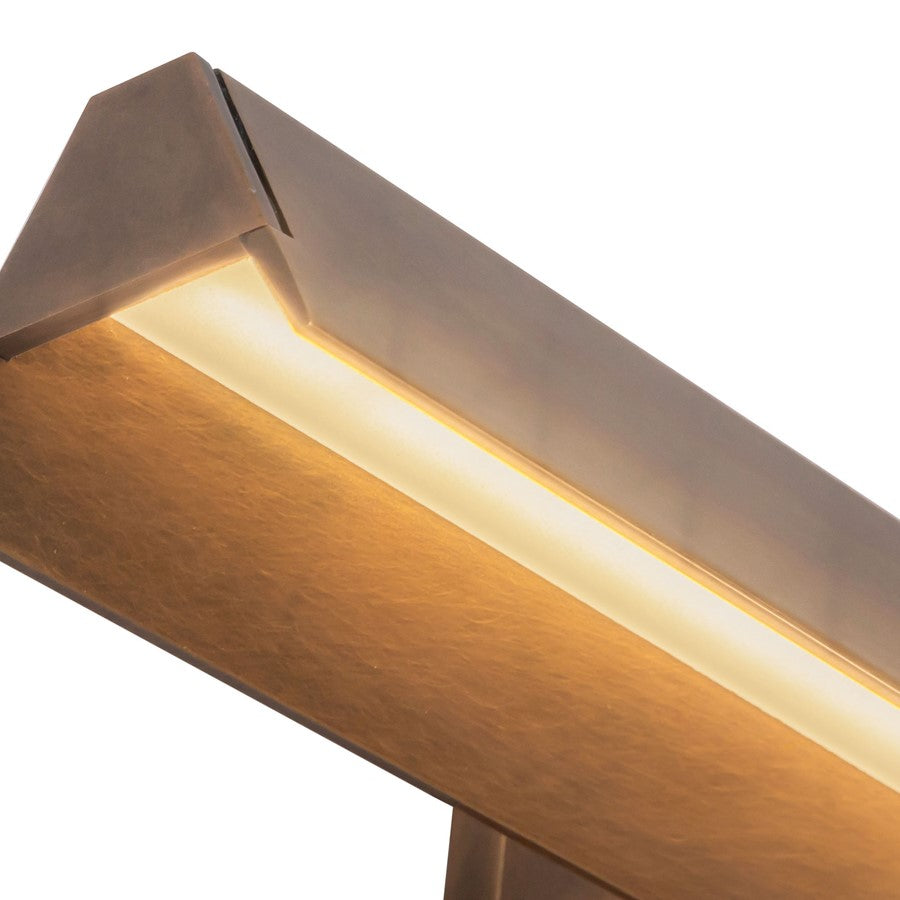 Kuzco Galleria 23" Brass Dimmable LED Wall Sconce, Vintage Brass