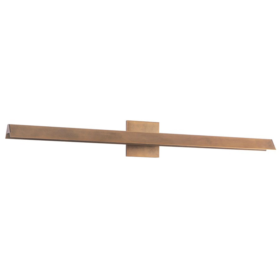 Kuzco Galleria 37" Brass Dimmable LED Wall Sconce, Vintage Brass