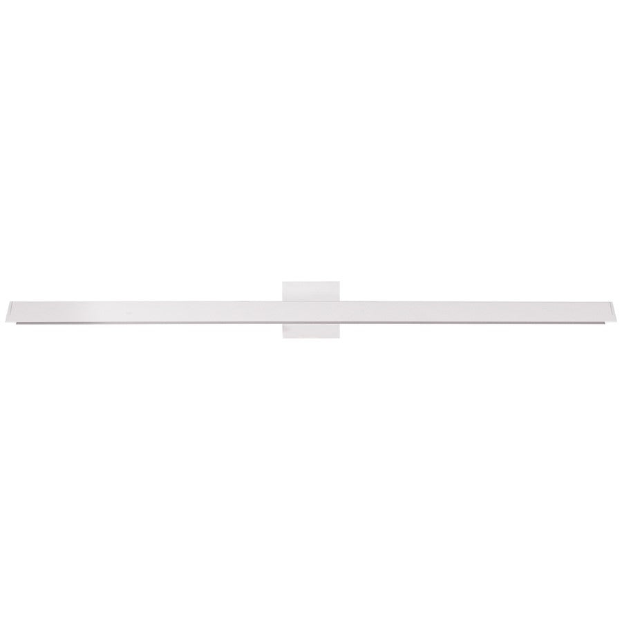 Kuzco Galleria 37in 1-Light Wall Sconce | Modern White Aluminum and White Acrylic Diffuser | Living Room & Artwork Accent | Model WS10437-WH-2700K