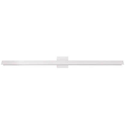 Kuzco Galleria 37in 1-Light Wall Sconce | Modern White Aluminum and White Acrylic Diffuser | Living Room & Artwork Accent | Model WS10437-WH-2700K