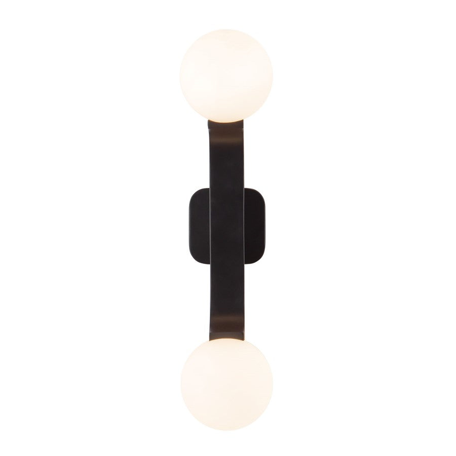 Kuzco Briar 22" Blk Wall Sconce, Blk - WS11522-BK