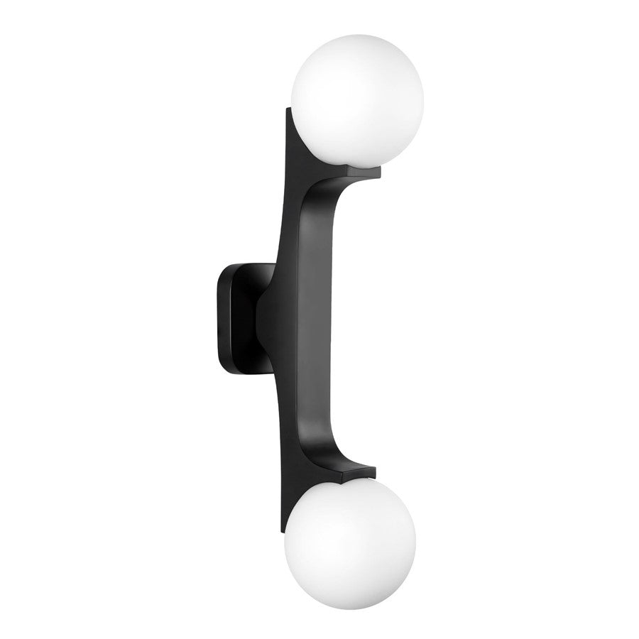 Kuzco Briar 22" Black Wall Sconce, Black