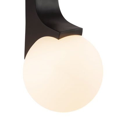 Kuzco Briar 22" Black Wall Sconce, Black