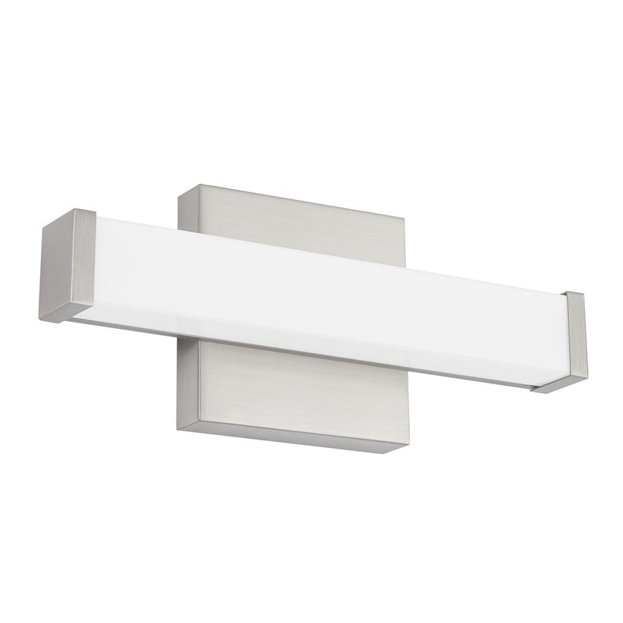 Kuzco Geri 12" Silver Dimmable LED Wall Sconce, Brushed Nickel