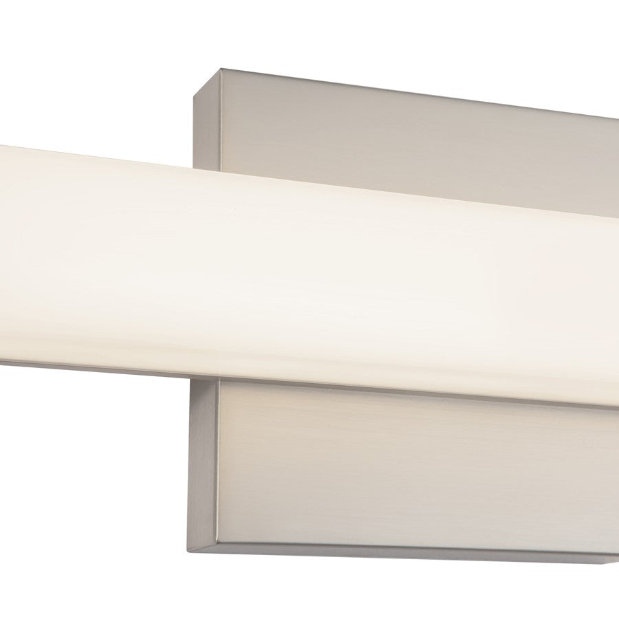 Kuzco Geri 12" Silver Dimmable LED Wall Sconce, Brushed Nickel