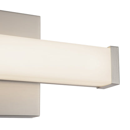 Kuzco Geri 12" Silver Dimmable LED Wall Sconce, Brushed Nickel