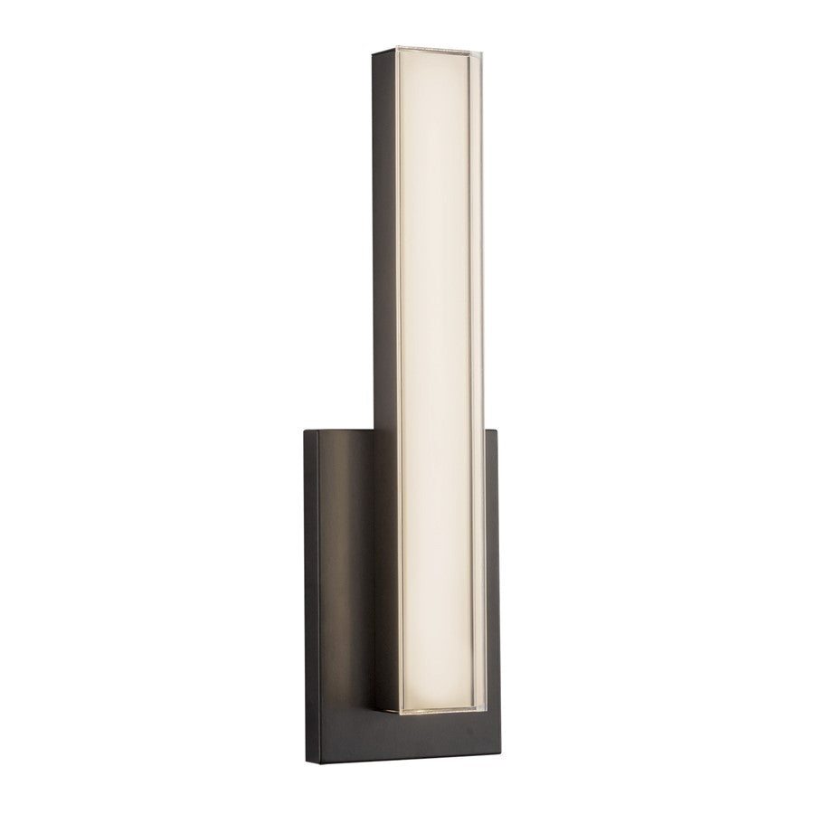 Kuzco Garland 15" Black Dimmable LED Wall Sconce, Black