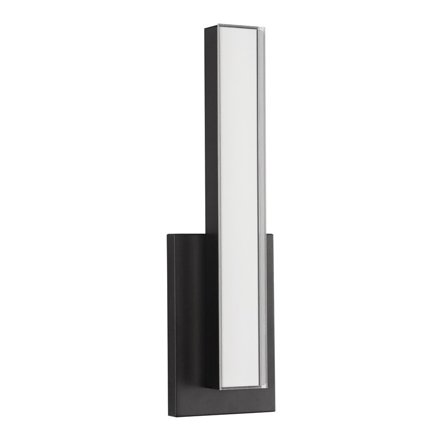Kuzco Garland 15" Black Dimmable LED Wall Sconce, Black