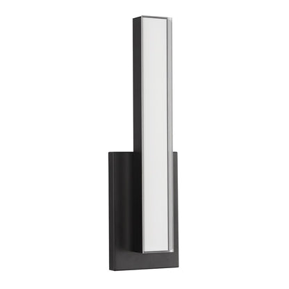 Kuzco Garland 15" Black Dimmable LED Wall Sconce, Black