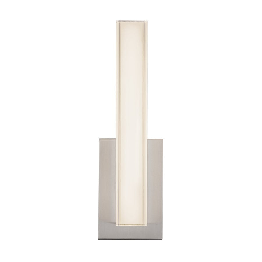 Kuzco Garland 15" Slvr Dim LED Wall Sconce, Brushed Nickel - WS14-040-BN