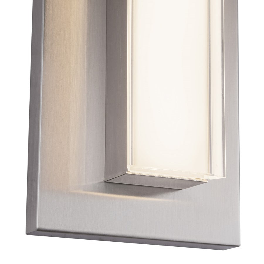 Kuzco Garland 15" Silver Dimmable LED Wall Sconce, Brushed Nickel