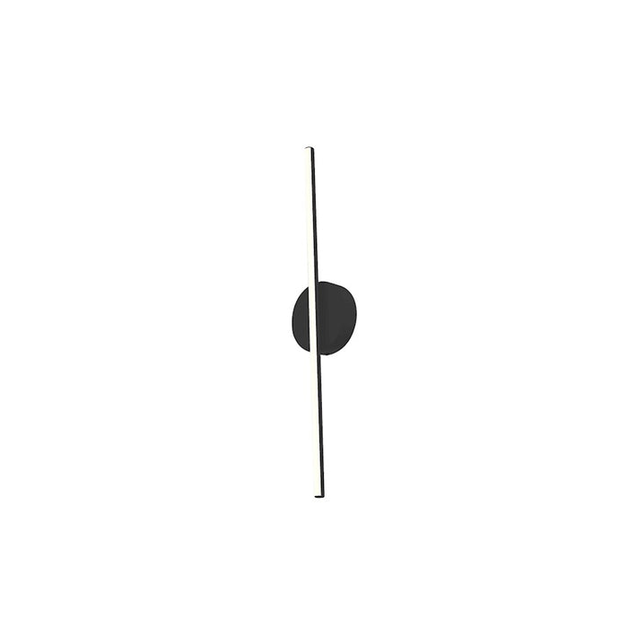 Kuzco Chute 23" LED Wall Sconce, Black/White Acrylic Diffuser - WS14923-BK