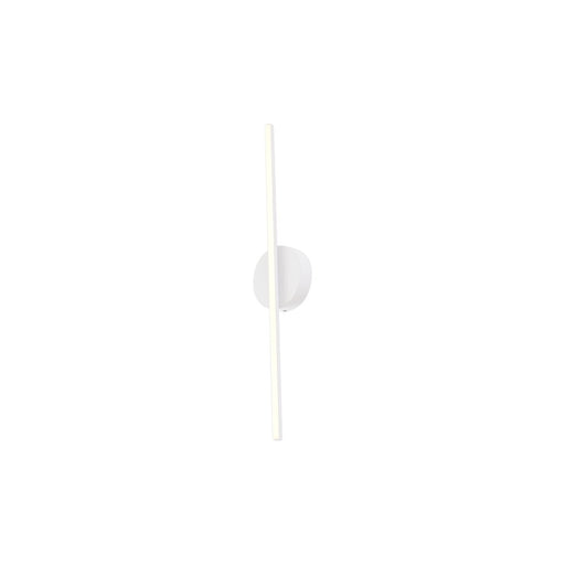 Kuzco Chute 23" LED Wall Sconce, White/White Acrylic Diffuser - WS14923-WH