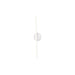 Kuzco Chute 23" LED Wall Sconce, White/White Acrylic Diffuser - WS14923-WH