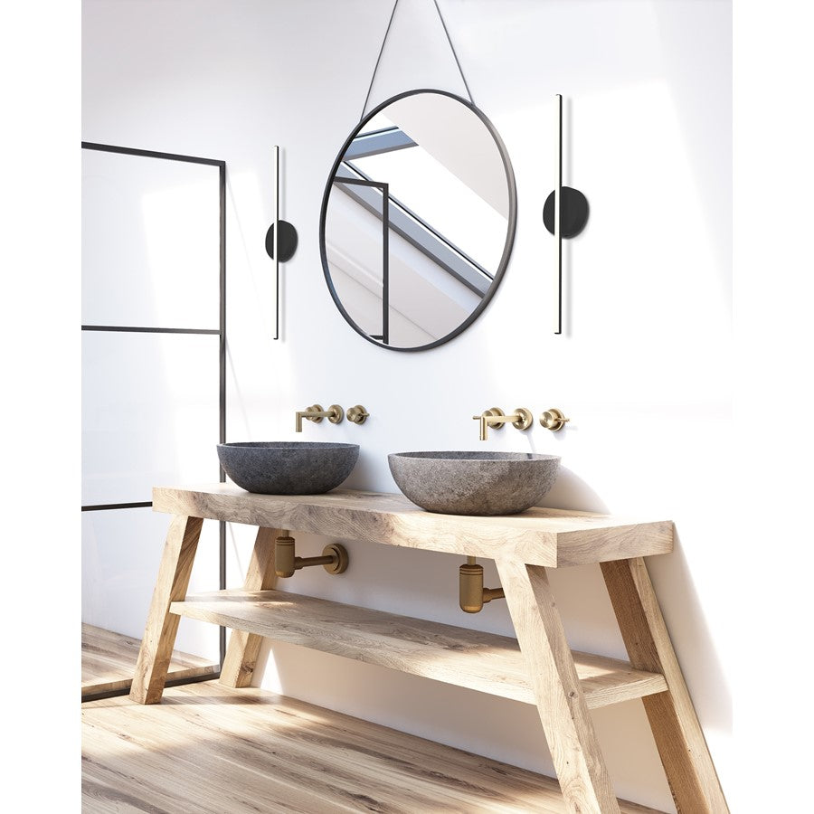 Kuzco Chute 35" LED Wall Sconce, White - WS14935-WH-UNV