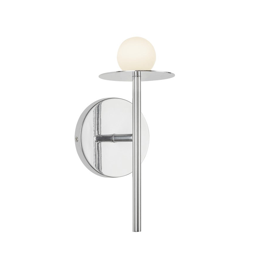 Kuzco Elixir 10" LED Wall Sconce, Chrome/Steel Shade - WS15504-CH-UNV