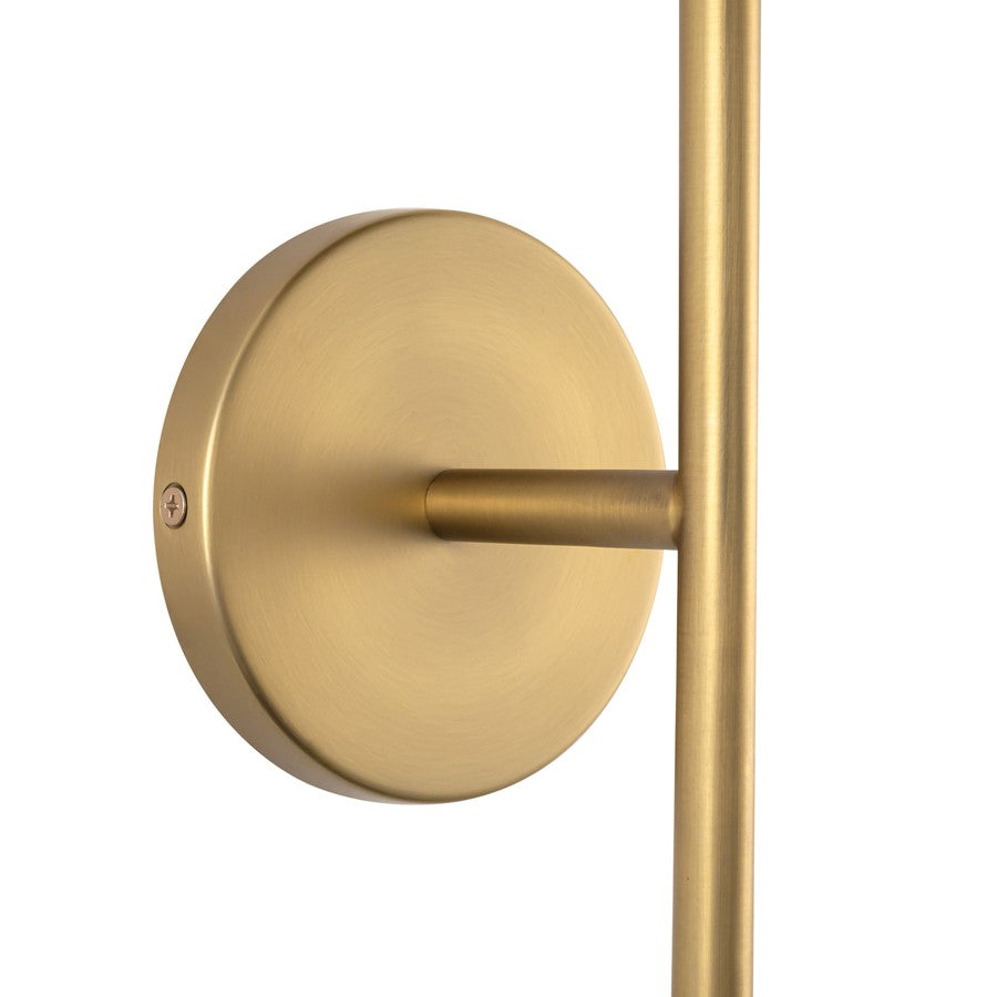 Kuzco Elixir 16" LED Wall Sconce, Brushed Gold/Steel Shade