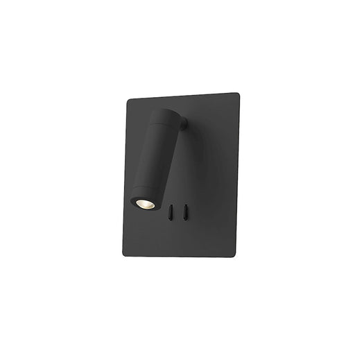 Kuzco Dorchester 6" LED Wall Sconce, Black/Clear Acrylic TIR Lens - WS16806-BK