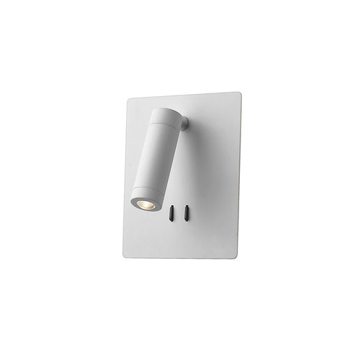 Kuzco Dorchester 6" LED Wall Sconce, White/Clear Acrylic TIR Lens - WS16806-WH