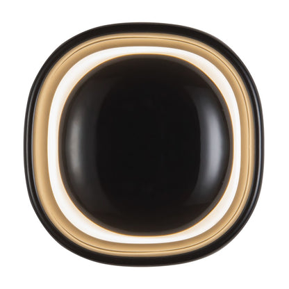 Kuzco Pebble 8" Blk Dim LED Wall Sconce, Glossy Blk - WS17308-GBK