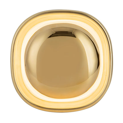 Kuzco Pebble 8" Brass Dim LED Wall Sconce, Metallic Brass - WS17308-MRB