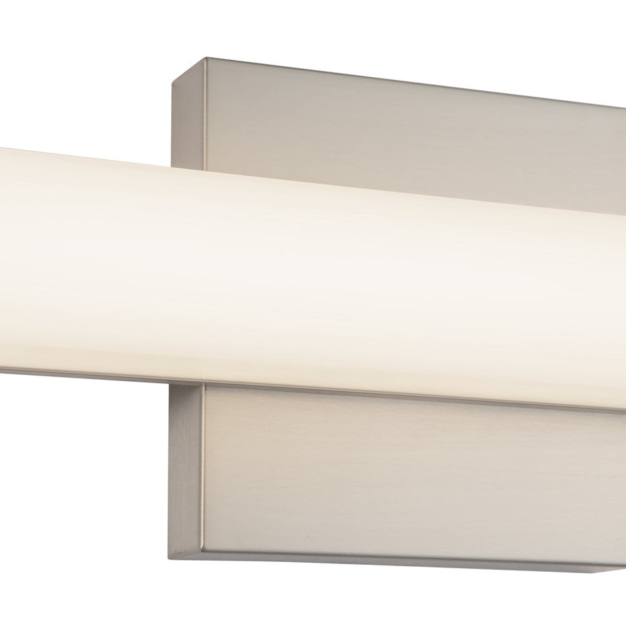 Kuzco Geri 18" Silver Dimmable LED Wall Sconce, Brushed Nickel