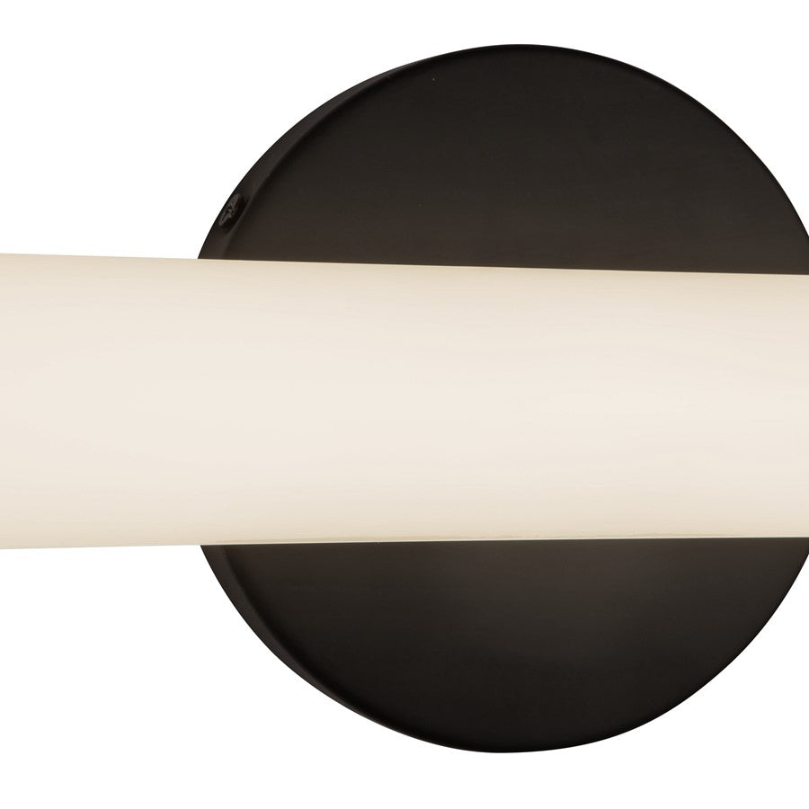 Kuzco Tectra 18" Black Dimmable LED Wall Sconce, Black
