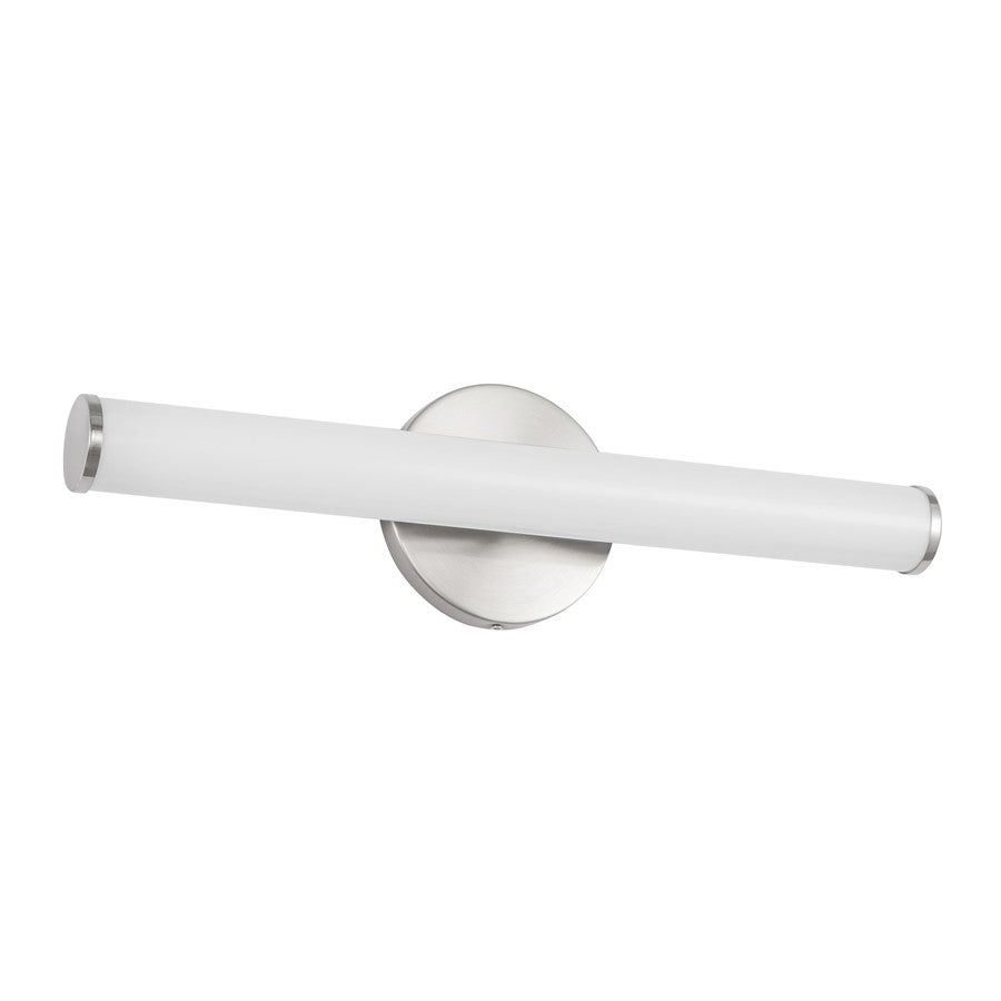 Kuzco Tectra 18" Silver Dimmable LED Wall Sconce, Brushed Nickel