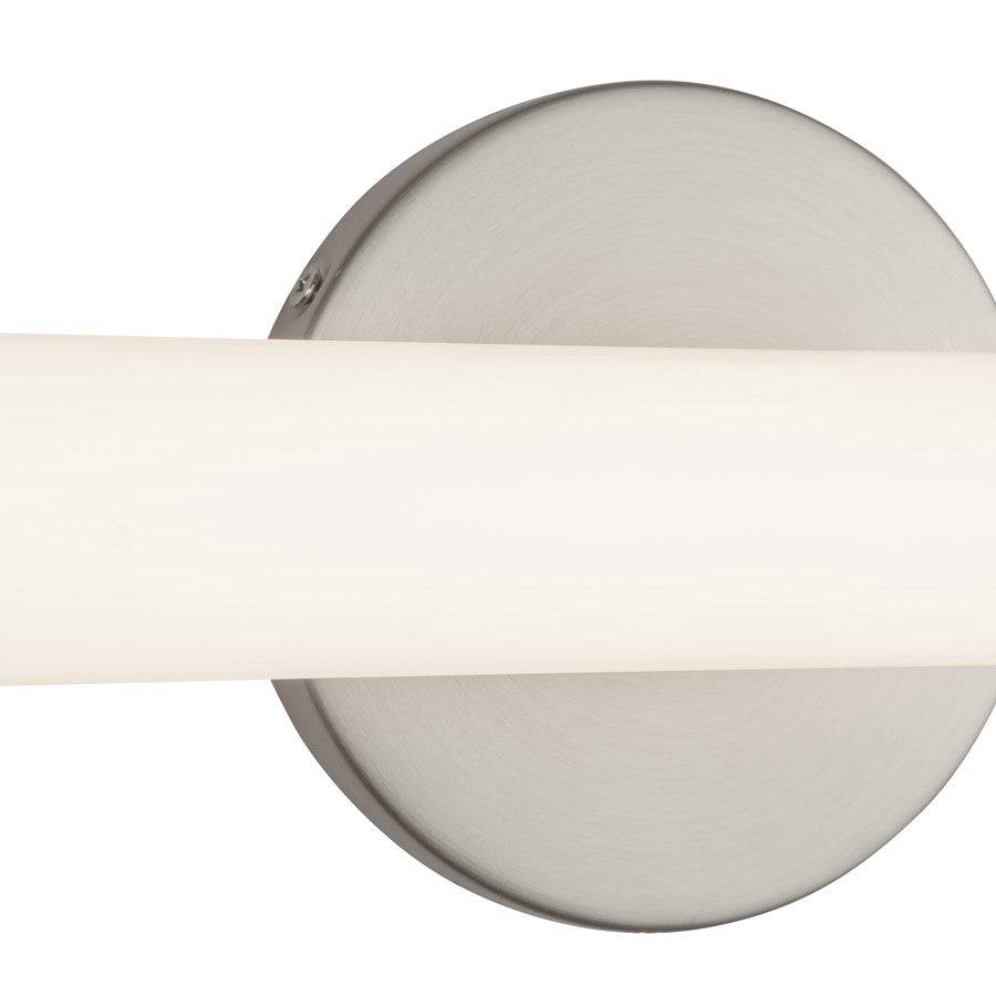 Kuzco Tectra 18" Silver Dimmable LED Wall Sconce, Brushed Nickel