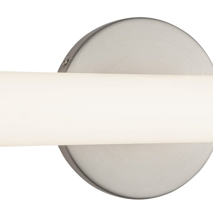 Kuzco Tectra 18" Silver Dimmable LED Wall Sconce, Brushed Nickel