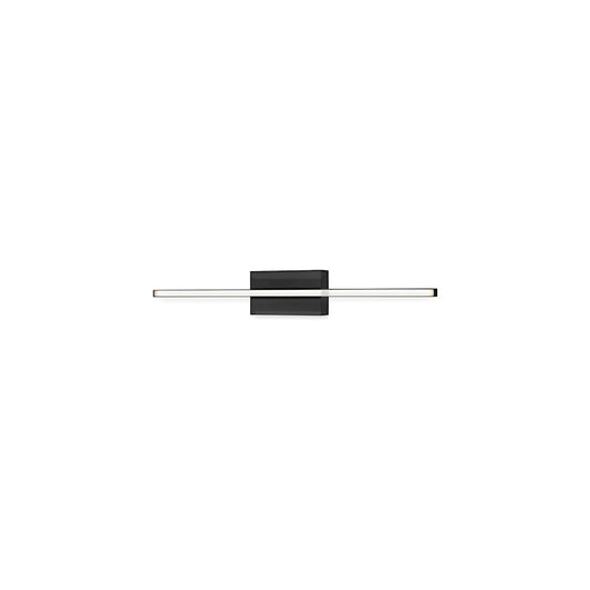 Kuzco Vega Minor 24" LED Wall Sconce, Black/White Acrylic Diffuser - WS18224-BK