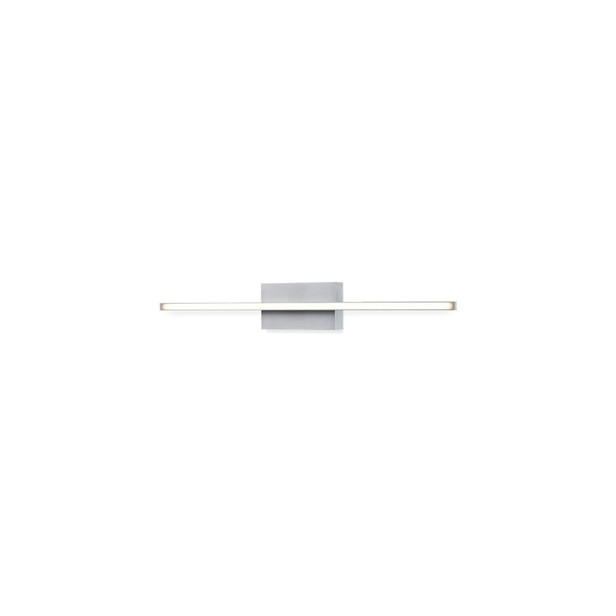 Kuzco Vega Minor 24" LED Wall Sconce, Nickel/White Acrylic Diffuser - WS18224-BN