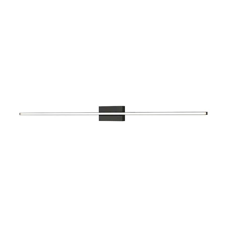 Kuzco Vega Minor 48" LED Wall Sconce, Black/White Acrylic Diffuser - WS18248-BK