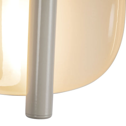 Kuzco Lustre 9" Wht Dimmable LED Wall Sconce, Pearl White